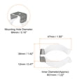 thumbnail image 2 of Unique Bargains T12 U Clips Holder Bracket for LED Light Bulb Mounting Bracket Fluorescent Tube Holder Clamps White 8 Pack, 2 of 5