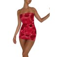 thumbnail image 4 of Fortune Robe Tube Bohème pour Femmes Sans Manches Moulante Mini Robes, 4 of 8