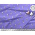 thumbnail image 2 of Soimoi Velvet Fabric Footprint,Cheese & Rat Kids Print Sewing Fabric Yard 58 Inch Wide, 2 of 3