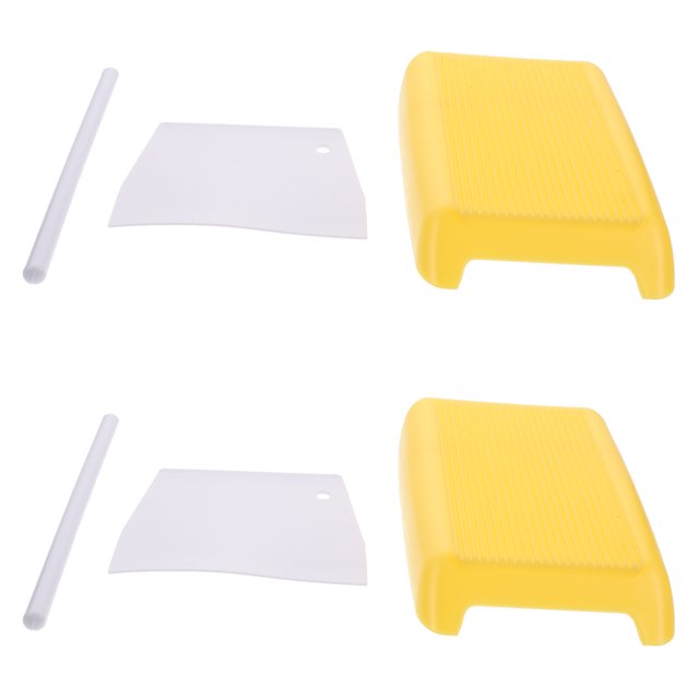 2 Pcs Household Garganelli Boards Practical Plastic Pasta Gnocchi Boards (Yellow)