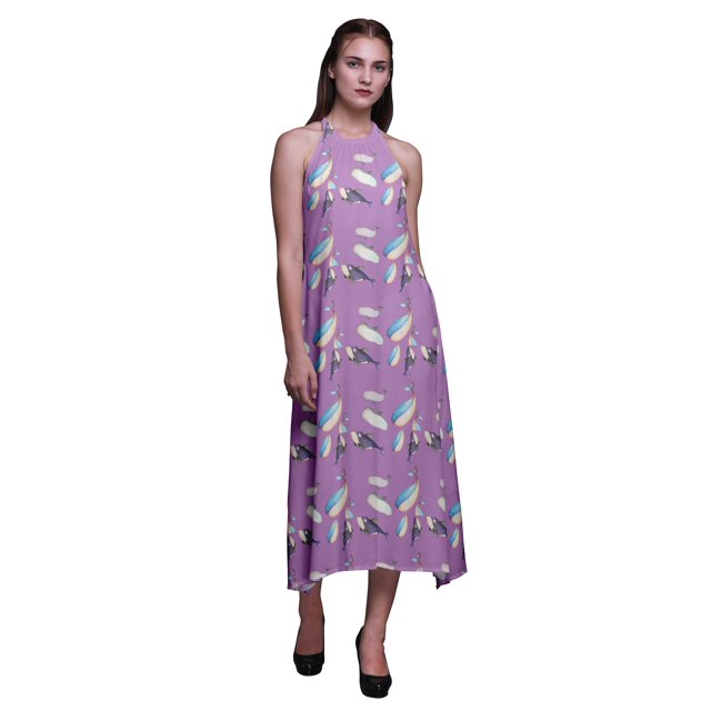 Bimba Robe Dos Nu de Plage pour Femmes, Vacances d'Été, Fête Océan, Grande Taille