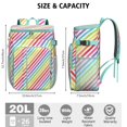 thumbnail image 2 of Modern Insulated Backpack Cooler 20L - Soft Cooler Bag for Camping & Beach - Artistic Colorful Abstract Design with Multiple Pockets, 2 of 5