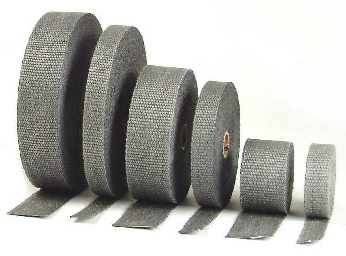 Design Engineering Enveloppe de Système d'Échappement 10120 Rouleau de 15 Pieds; Largeur de 1 Pouce; Noir; Fibre de Verre Composite