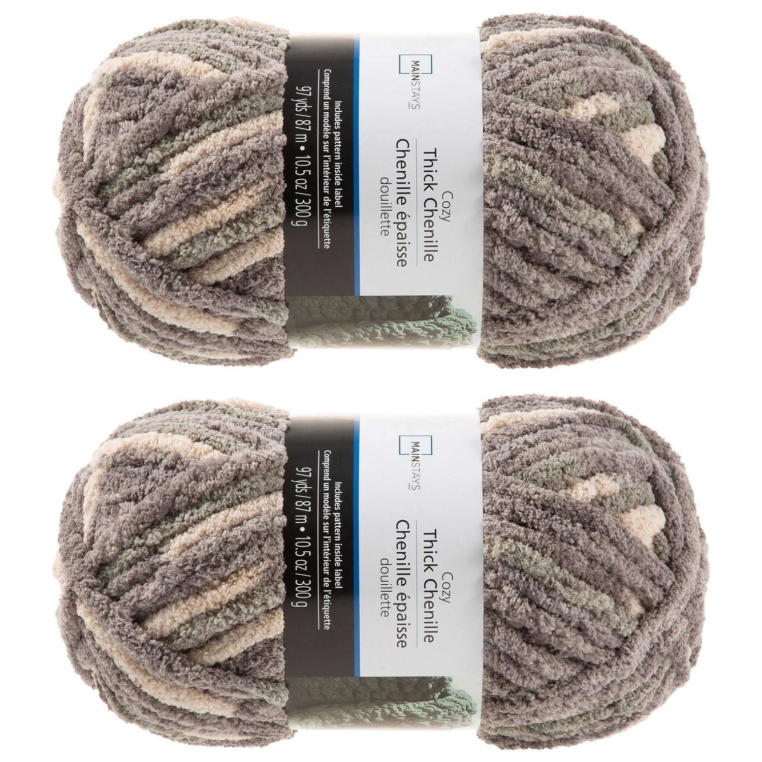 MAINSTAYS LOTS DE 2 FILS MARBRE ÉPAIS