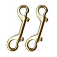 thumbnail image 1 of 2Pcs Heavy Duty Scuba Diving Diver Brass Double Ended Bolt Snap Spring Loaded Clip Buckle Hook Gear Accessories, 1 of 6