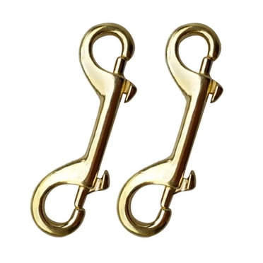 2Pcs Heavy Duty Scuba Diving Diver Brass Double Ended Bolt Snap Spring Loaded Clip Buckle Hook Gear Accessories