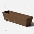 thumbnail image 4 of Veradek Pure Series Window Box 36" Plastic Planter, 4 of 6