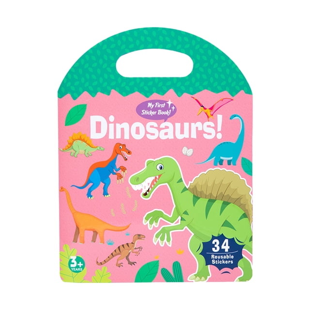 TopLLC Children's Early Education Portable Quiet Jelly Sticker Book Kindergarten Enlightenment Puzzle Sticker Book Puzzle Sticker Book