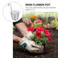 thumbnail image 3 of 2pcs Balcony Hanging Flower Bucket Creative Flowerpot Pendant Small Iron Buckets, 3 of 7