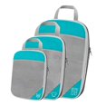 thumbnail image 2 of Cubes d'Emballage de Compression, Bagage Cabine Extensible Sac de Rangement de Voyage en Maille Femme et Homme Respirant Gain de Place Maintien Organisé 3 Pcs, 2 of 8