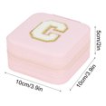 thumbnail image 3 of TopLLC 26 Letters Earring Jewelry Display Storage Box Case Organizer Flannel Tray Holder Gift, 3 of 3
