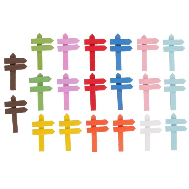 Shisuyan Mini Fence Model Micro Landscape Garden Fence Wood 20 Pcs 5.00X3.00X0.50Cm