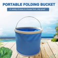 thumbnail image 2 of Folding Bucket Outdoor Fishing Camping Picnic Water Storage Container (13L), 2 of 9
