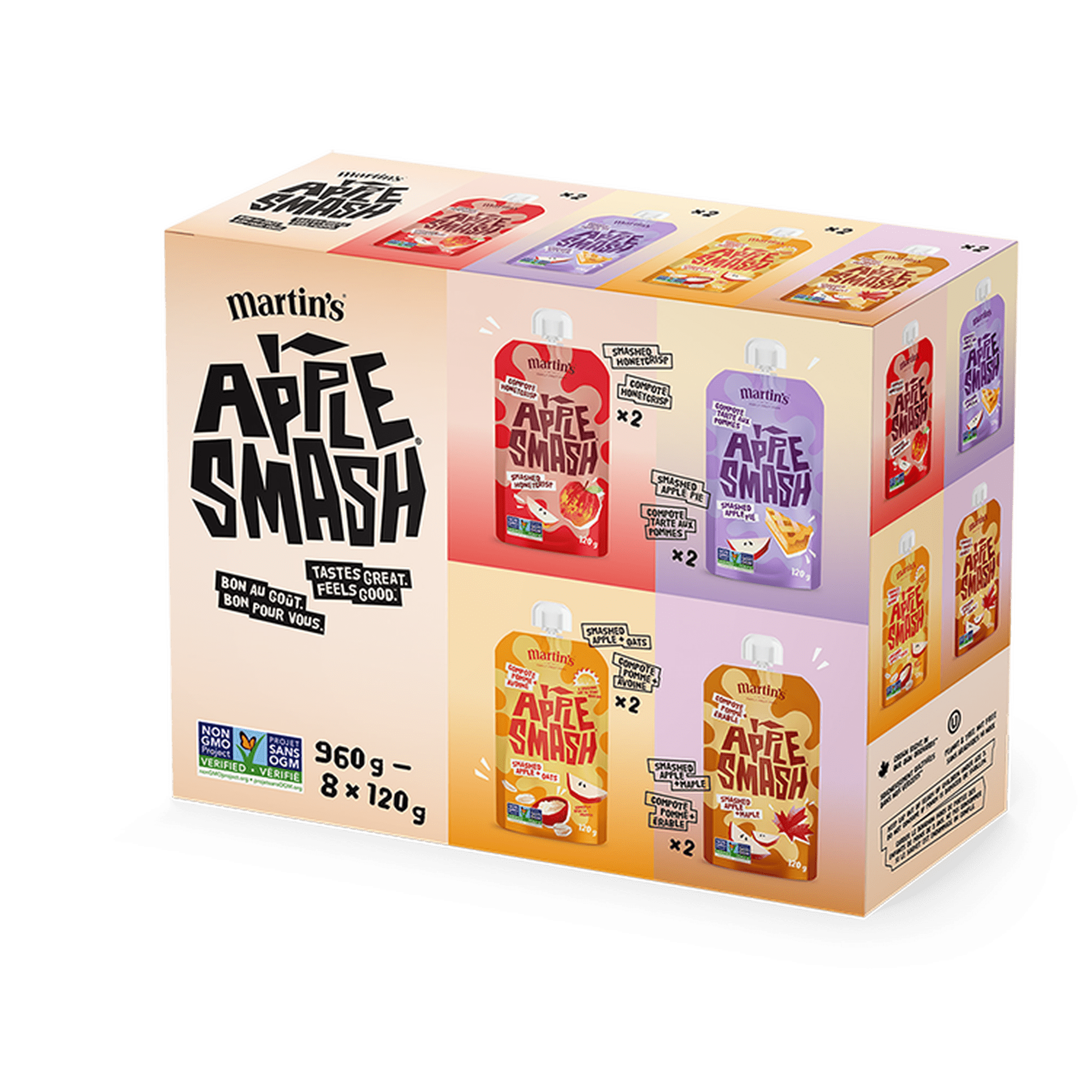 Apple Smash Appke Smash Variety Pack 8 Pouches 120g