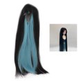 thumbnail image 1 of Dual Color Simulation Soft Doll Long Straight  With Bangs 1/4 Ball Joint, High Temperature Fiber, Fits Head Size 18.5-21cm For Fashionable And Lifelike Dolls, 1 of 8