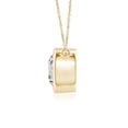 thumbnail image 2 of Angara Collier en Diamant Naturel - Collier Solitaire en Diamant Rond de 1 ct Serti Clos en Or Jaune 14K pour Femmes, 2 of 10