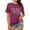 Purple, variant on LUOGENLI Female T-shirts for Womens Vintage Graphic Print Short Sleeve T Shirt for Women Casual Retro Tee Top T-shirts for Women Graphic Tee Funny Summer Clothes Black XXL