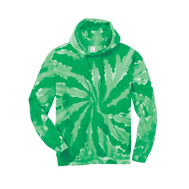 Gravity Threads Mens Tie-Dye Pullover Hoodie Sweater - Kelly - 2X-Large