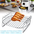 thumbnail image 2 of FAGINEY Safe Double Layer Baking Tray, BBQ Rack, Air Fryer For Home Roaster Rotisserie For Outdoor BBQ, 2 of 8