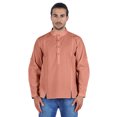 thumbnail image 1 of Atasi Chemise Henley Indienne pour Homme à Manches Longues, Décontractée, Col Mandarin, Courte Kurta, 1 of 7
