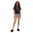 thumbnail image 2 of No Boundaries Women's Tee and Boxer Short 2-Piece Set, 2 of 6
