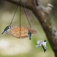 thumbnail image 4 of Hanging Bird Feeder,Bird Feeders for Outside Hanging Hanging Bird Feeder Bird Feeder Hanging for Garden Yard Outside Hanging Bird Feeder Tray - Metal Mesh Platform Feeders for Birds, 4 of 5