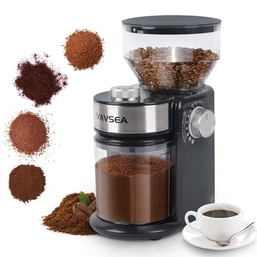 VAVSEA Coffee Grinder, Electric Coffee Makers with 18 Precise Grind Settings, 3-18 Cup, Coffee Bean Grinder for Espresso/Drip/Pour over/Cold Brew, Spice Grinder