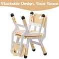 thumbnail image 2 of Bingirl Techigher Adj Chair 2Pcs Set 3 Level H Adj Toddler Chairs For Ages 2 To 8 Stackable Lightweight Non Slip Foot Covers Ergonomic Support Durable Polypropylene For Home, 2 of 6