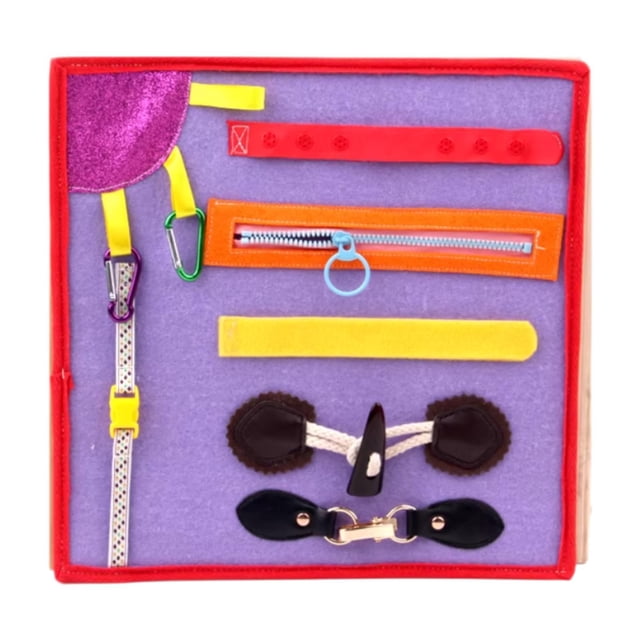 Siruishop Activity Board Accessory Part Cooperation Sensory Board Parts Boys Preschool Violet