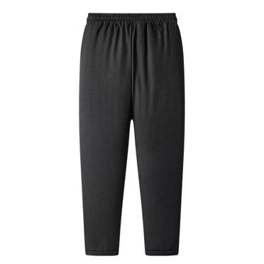 Pantalon de Sport en Molleton d'Agneau Coupe-Vent en Coton pour Homme Automne Hiver - Coupe Droite