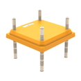 thumbnail image 1 of Esquirla Réchaud Électrique à Hauteur Réglable Plaque Chauffante pour Couveuse de Poussins Chauffage de Couveuse Jaune 30,7x30,7 cm, 1 of 8