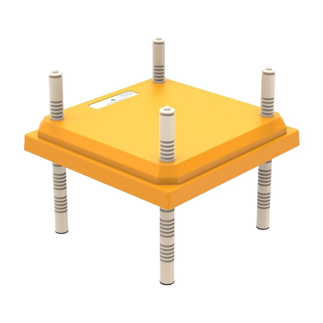 Esquirla Plaque Chauffante Électrique à Hauteur Réglable pour Couveuse de Poussins, Jaune, Mesurant 30,7 X 30,7 cm. la Couveuse Présente une construction durable en Plastique ABS avec Pattes Ajustables pour la Personnalisation de la Hauteur, Convient de 10 à 20 Poussins Ou Canetons. Comprend un Indicateur DEL Rouge pour l'État de Chauffage.