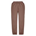 thumbnail image 4 of Plebaso Boys Girls Cinch Bottom Sweatpants Drawstring High Waisted Jogger Pants Athletic Running Pants, 4 of 6