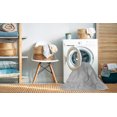 thumbnail image 2 of Ahgly Tapis d'Intérieur Lavable en Machine Carré Transitionnel Gris Platine, 4 Pieds Carré, 2 of 7