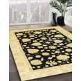 thumbnail image 2 of Ahgly Company Indoor Square Abstract Mustard Yellow Oriental Area Rugs, 4' Square, 2 of 6
