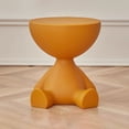 thumbnail image 2 of Orange Orange Lift Lid Storage Ottoman Stool Side Table 16.14X15.56 Inch Assembled Plastic Bench For Bedroom Living Room Sofa, 2 of 7