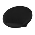 thumbnail image 2 of Housse de Chaise Ronde en Jacquard, Housse de Chaise Lune en Polyester à Haute Extensibilité, Protection pour Meubles de Salon, Lavable, Noir, Taille, 2 of 8
