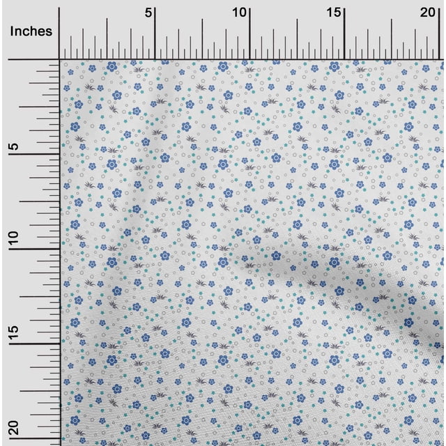 oneOone Tissu Polyester Lycra Imprimé Floral Artistique au Mètre 56 Pouces de Large