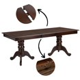 thumbnail image 1 of Homycasa Double Pedestal Solid Wood 77.7'' Extendable Dining Table, 1 of 9