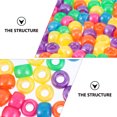 thumbnail image 4 of EeaseCA 1000pcs DIY Handmade Beaded Accessories Acrylic Hole Barrel Beads Rice Beads, 4 of 7