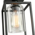 thumbnail image 3 of IHENGYANLT 1 Pack Semi Flush Mount Ceiling Light,Black Metal Frame Ceiling Light Fixture with Clear Glass Shade, Farmhouse Light Fixture fo, 3 of 8