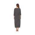 thumbnail image 3 of Faithtur Robe de Nuit d'Été pour Femme Grande Taille à Rayures Col Rond Fermeture Éclair Jupe de Sommeil, 3 of 7