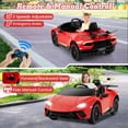 thumbnail image 4 of Licensed Lamborghini Huracan Ride on Car by OLAKIDS, 12V Kids Electric Vehicle Battery Powered Toy with Remote Control, LED Lights, Spring Suspension, Bluetooth, MP3, Aged 3-8 Years, 4 of 9