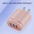 thumbnail image 3 of WIFKLSIIPG 3-port USB Charging Head Macaron Color Matching Charging Head Portable USB Charging Head, 3 of 4