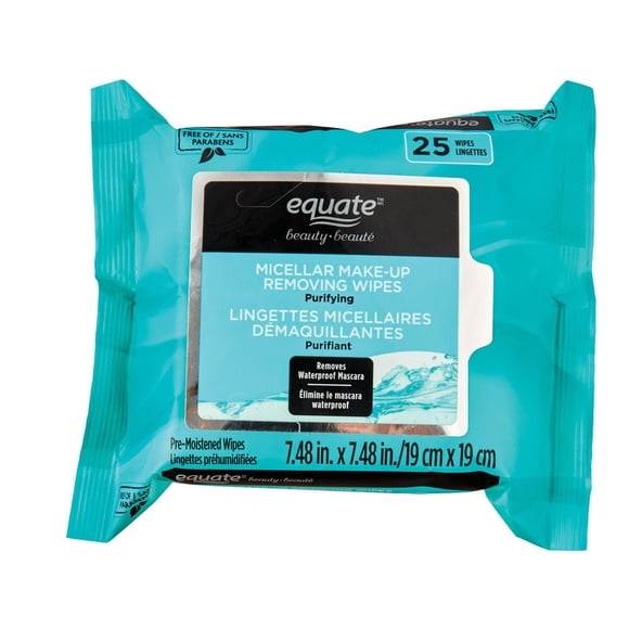 Equate Beauty Micellar Make-up Removing Wipes 25ct