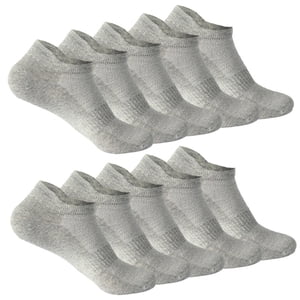 Outfmvch Chaussettes pour femmes 10 Paire Sports d'été Casual Solid Couleur Respirant Sweat Absorbing Thin Chaussettes ...