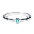 thumbnail image 3 of Bague Classique à Pierre de Naissance Sertie Clos - Citrine (Novembre), 3 of 4