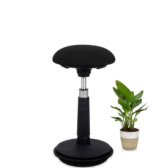 EFFYDESK BohdiStool Ergonomic Office Stool for Standing Desk, Kids, Black (Set of 1)