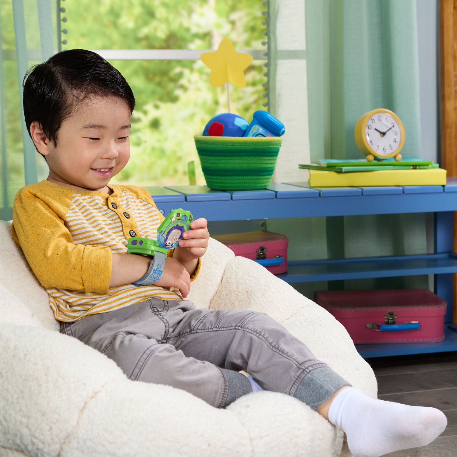 VTech Toy Story 5 La montre jeu éducative de Buzz Disney/Pixar avec mots en espagnol pour les enfants - Version anglaise, 3+ Ans