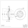 thumbnail image 4 of Dynamic Friction Disques de Frein avant Revêtus GEOSPEC 604-54091 (1) pour 2007-2008 Ford Edge, 2007-2008 Lincoln MKX, 4 of 4